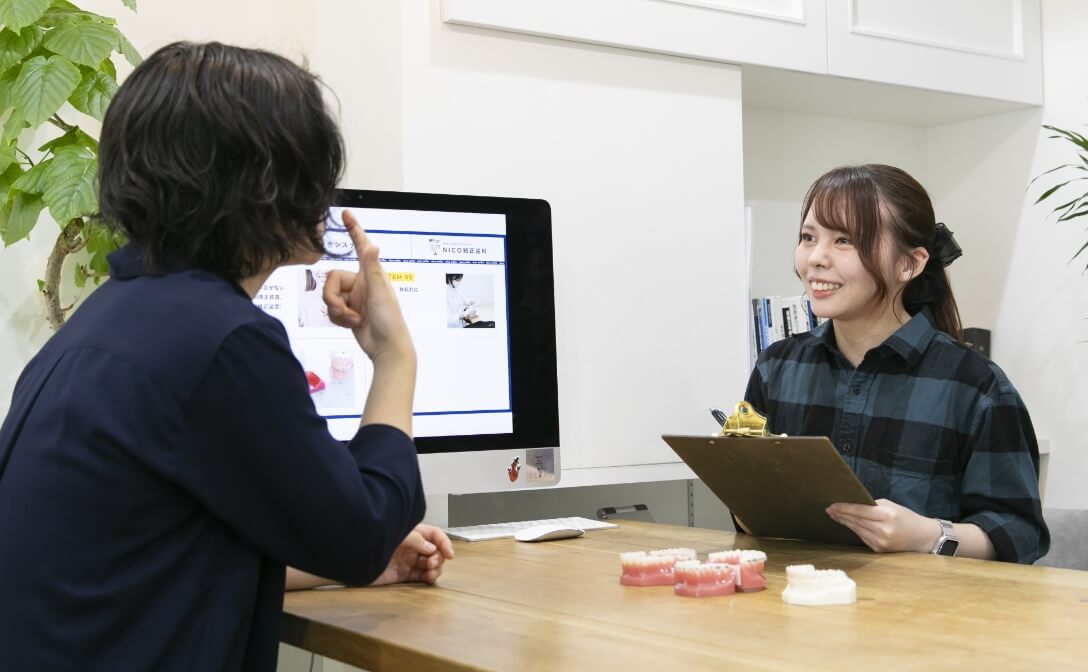 問診している風景